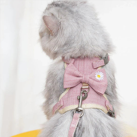 Daisy Mesh Cat Harness Set