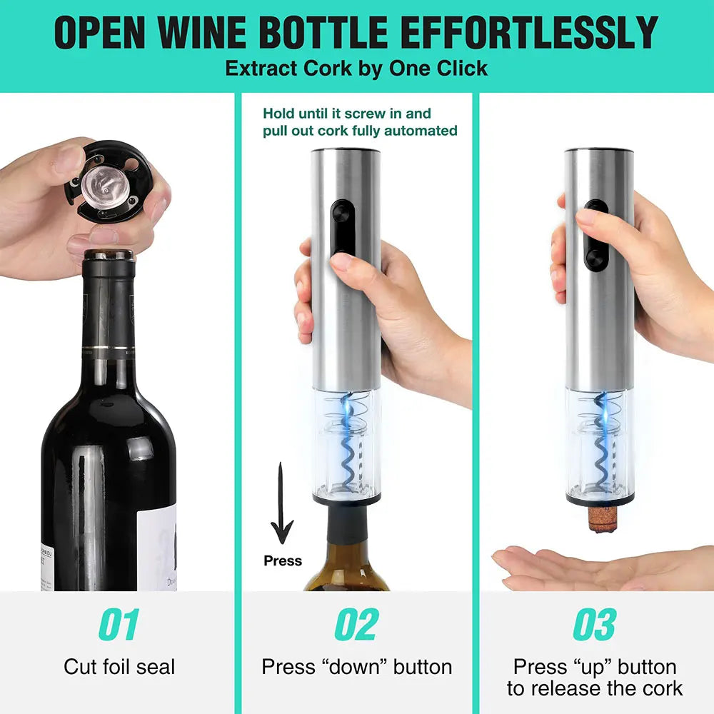 Automatic Stainless Steel Wine Opener