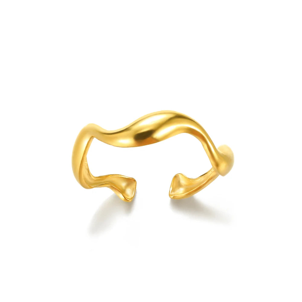 HPTOTMG 316L Gold Stainless Ring