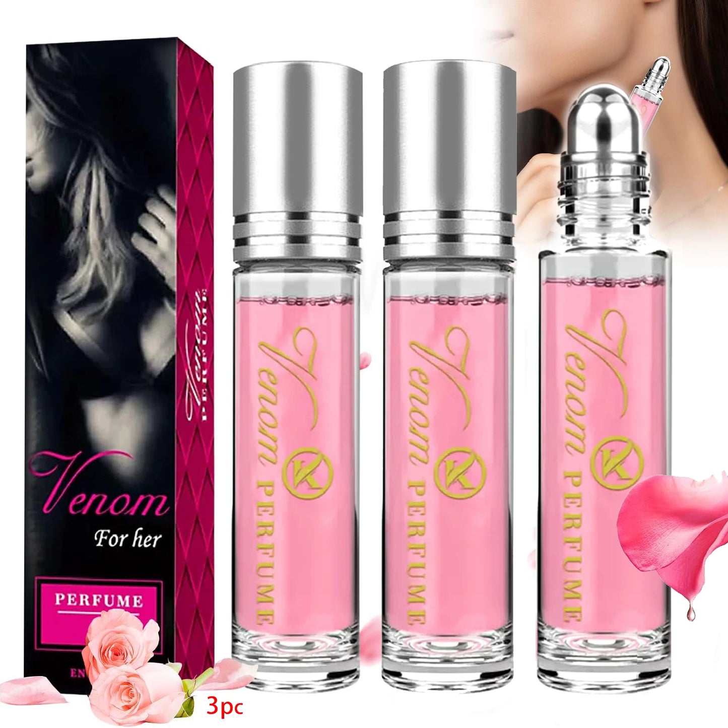 3PCS Women’s Rollerball Perfume Set
