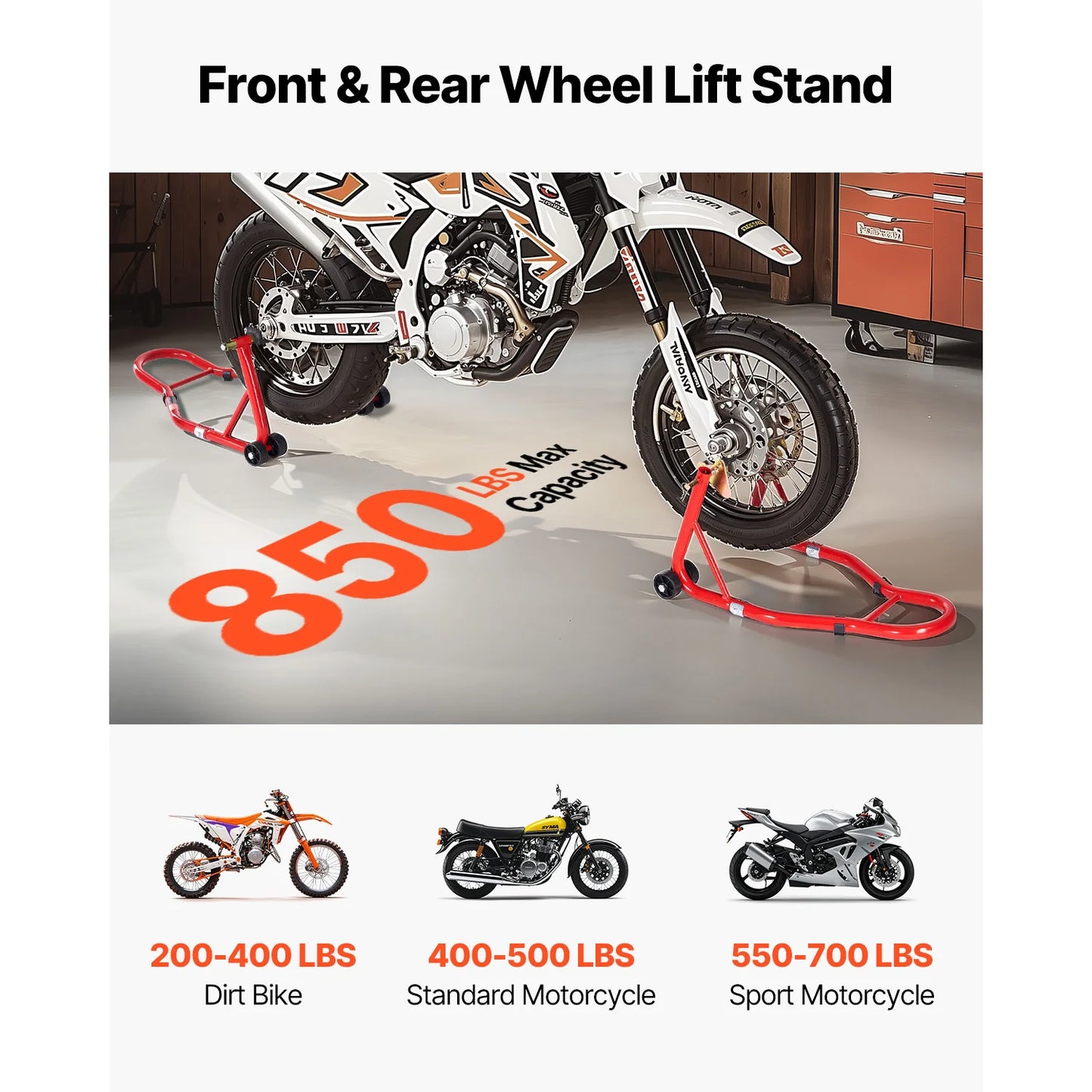 Motorcycle Front Rear Stand Lift
