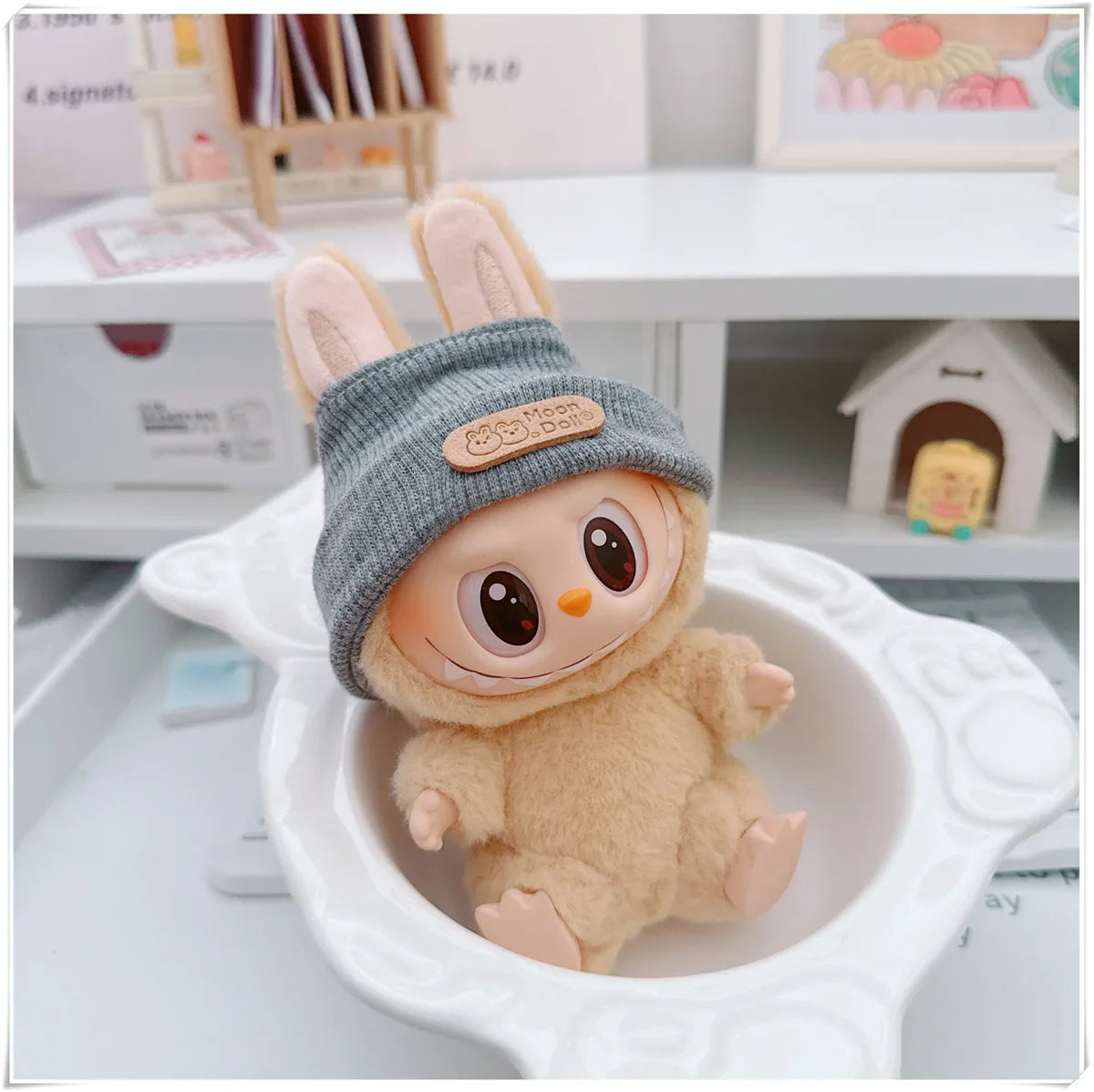 BULINBULIN Labubu Hoodie Pendant Outfit Set