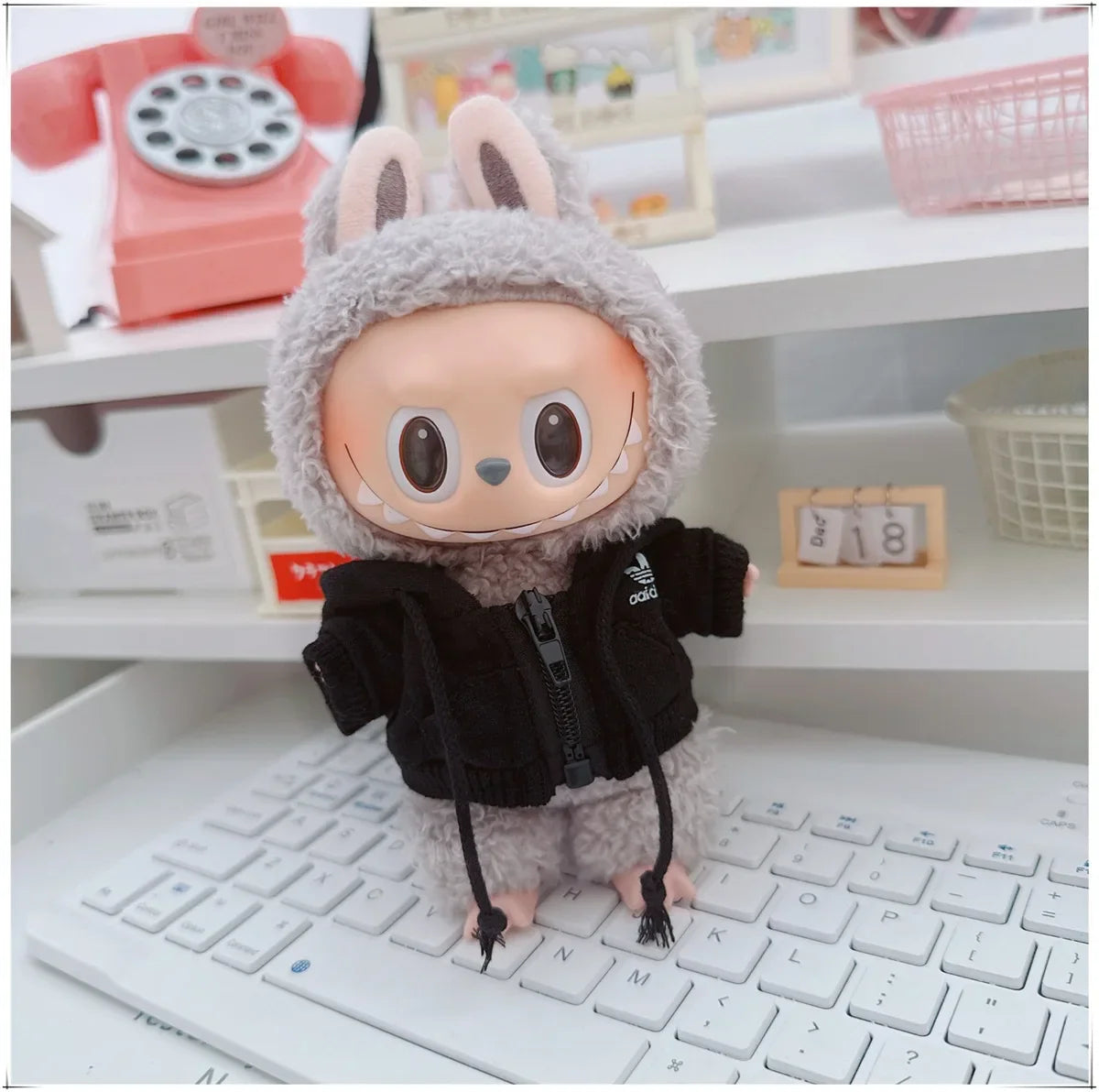 MINISO Labubu Korean Hoodie Outfit Set