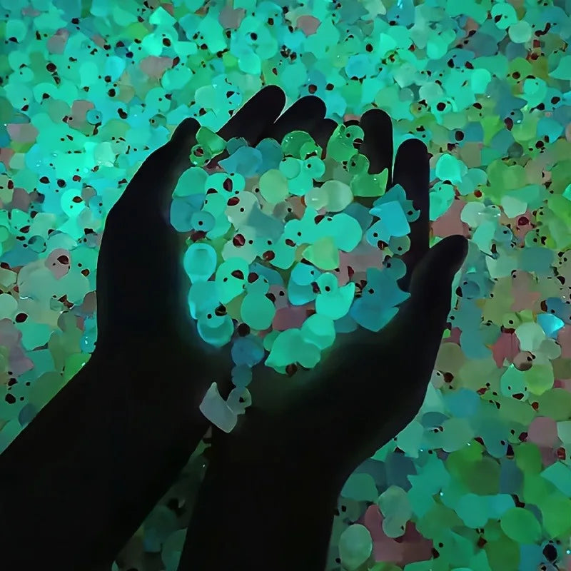 Glowing Mini Resin Duck Set