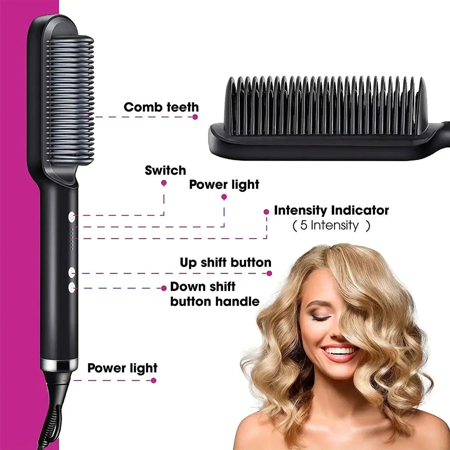 Quick Heat Electric Hair Straightener