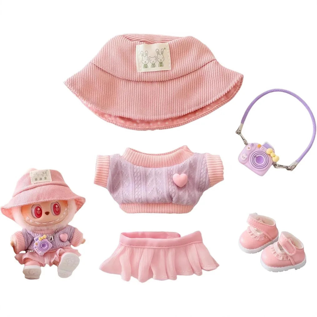 Labubu Pink Summer Outfit Set