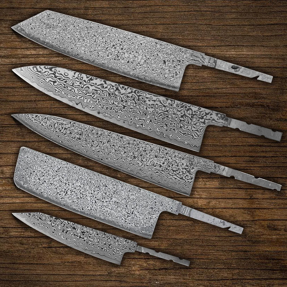Damascus Steel Knife Blank