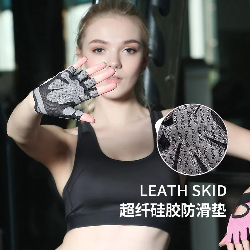 Unisex Half Finger Fitness Gloves