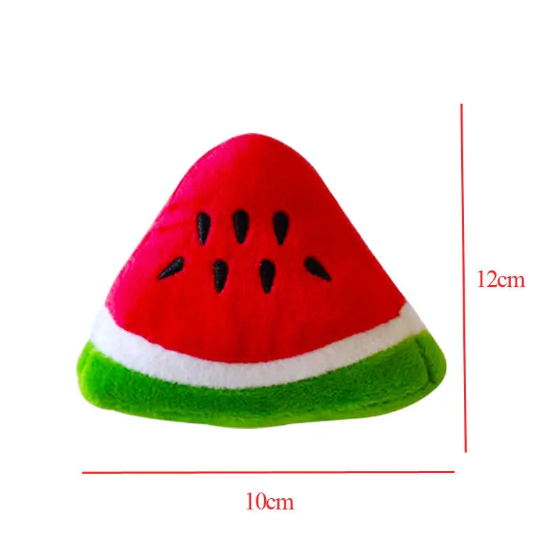 Cute Fruit Squeaky Dog Toy