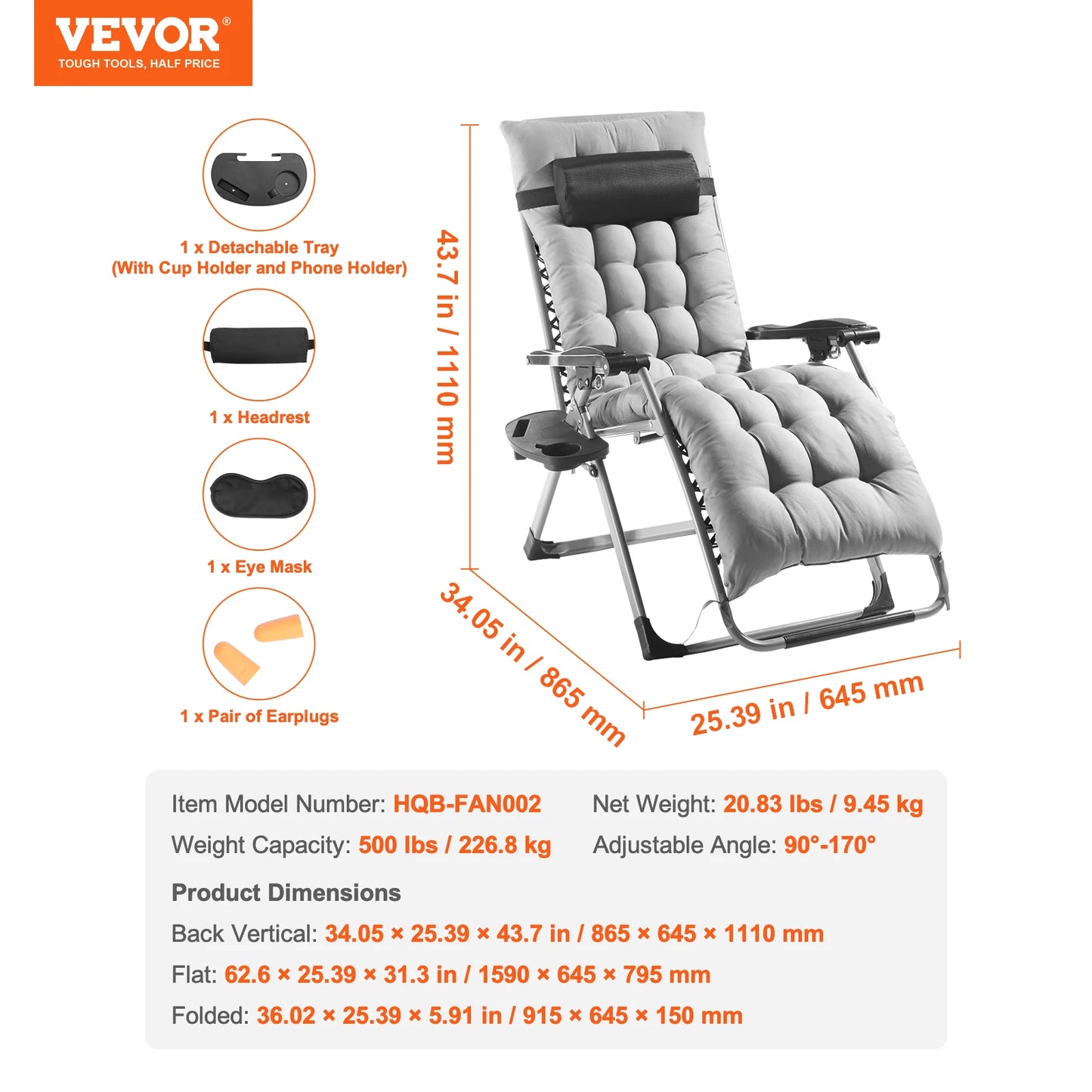 SucceBuy Zero Gravity Recliner Chair