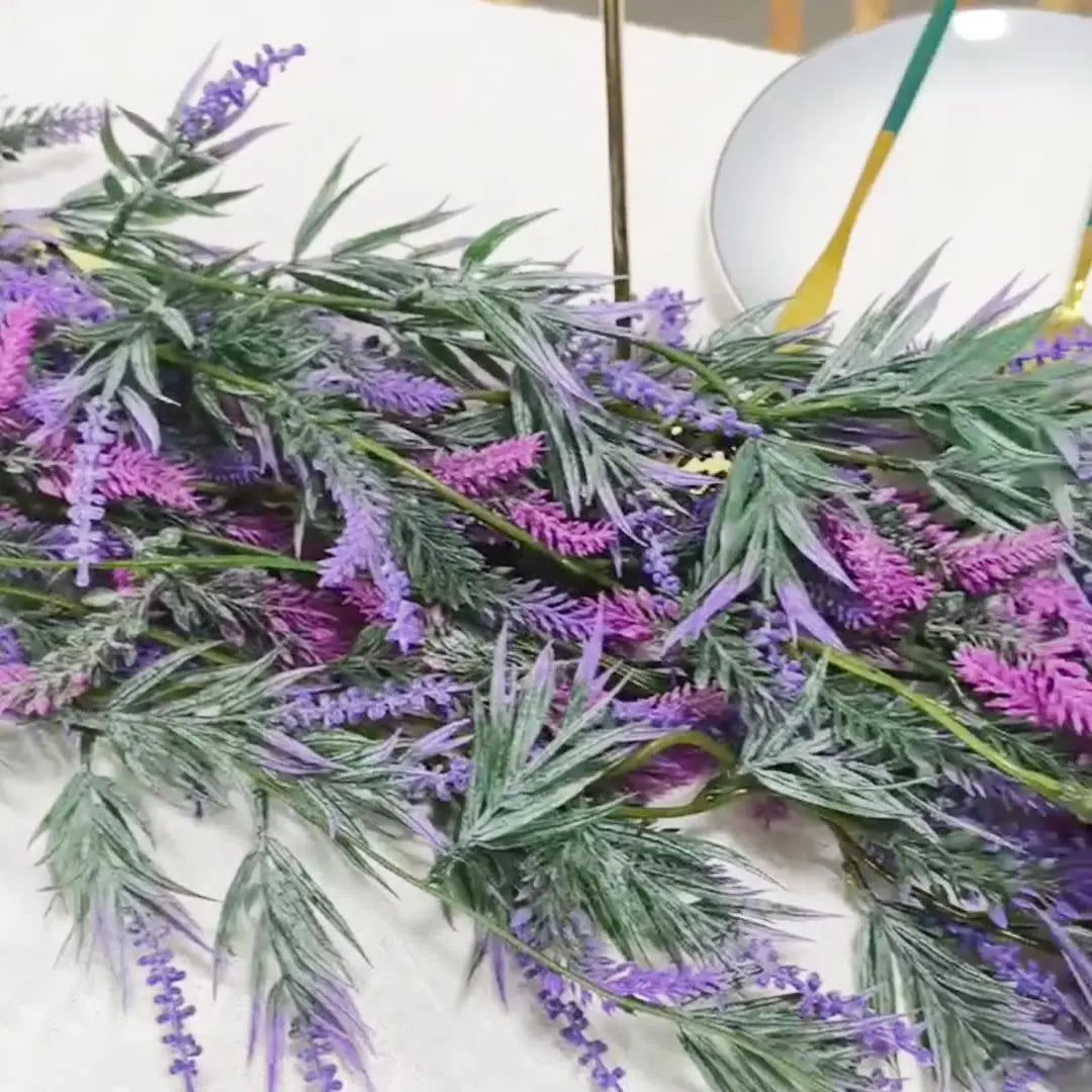 Flower 6.5FT Artificial Lavender Garland