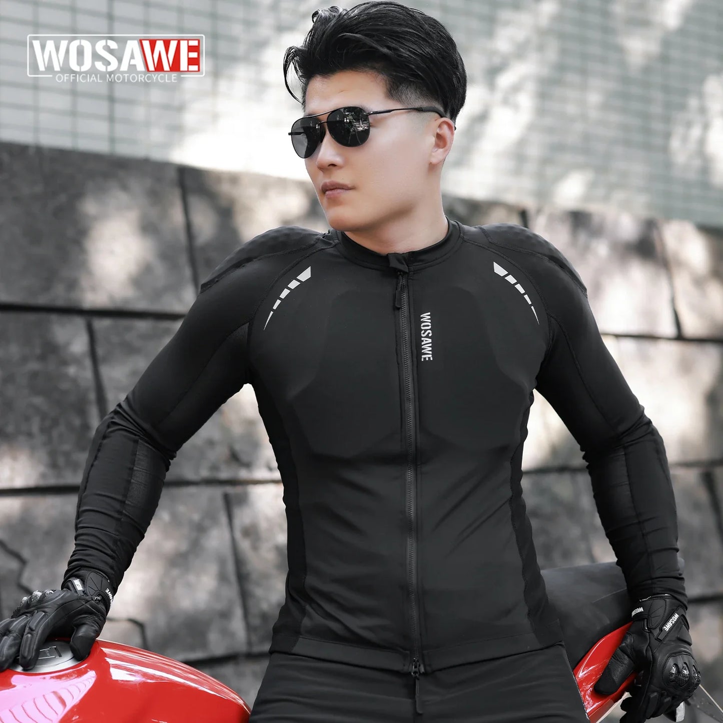WOSAWE Motorcycle Armor Protection Jacket