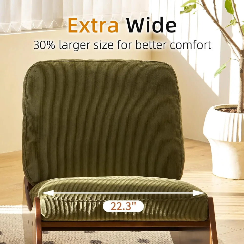 Nursery Corduroy Rocking Accent Chair