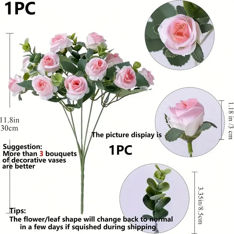 White Red Rose Peony Bouquet