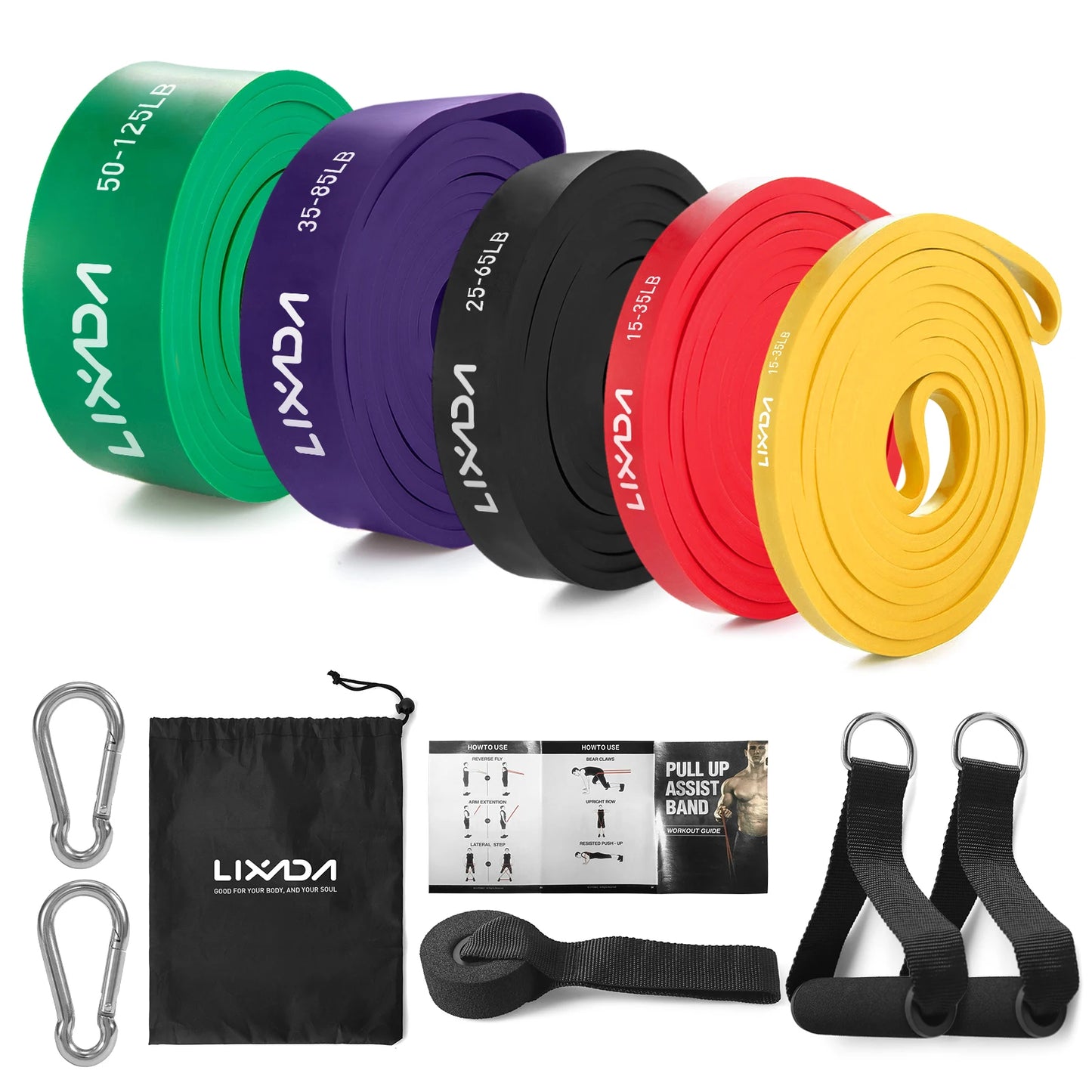 Lixada 5-Pack Resistance Bands