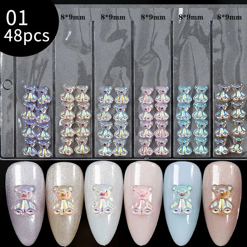 6Grids 3D Nail Art Decorations