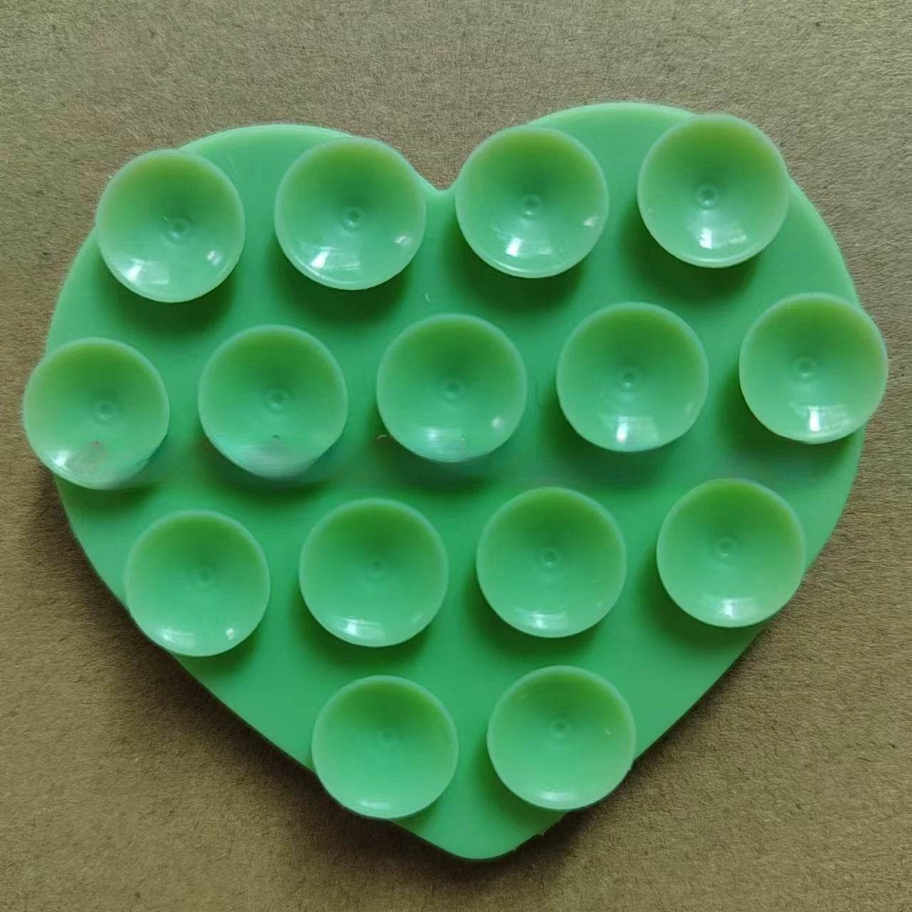 Heart Shaped Silicone Suction Sticker
