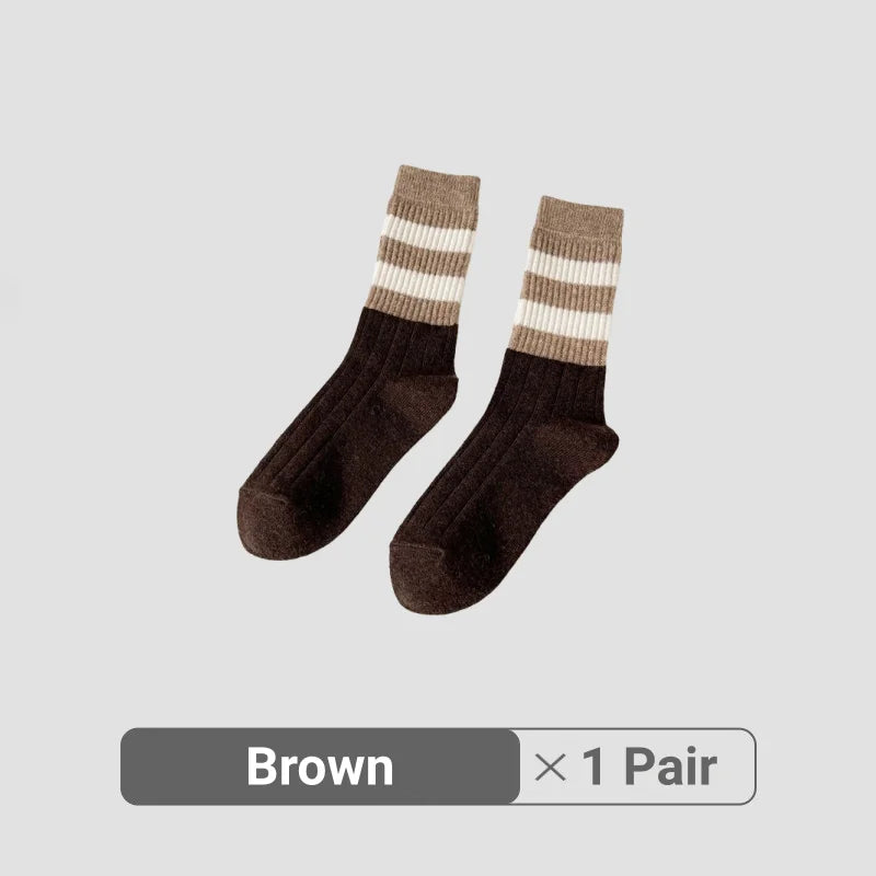 Women’s Striped Knitted Socks