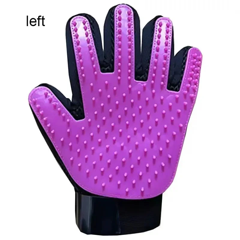Rubber Dog Grooming Hair Gloves