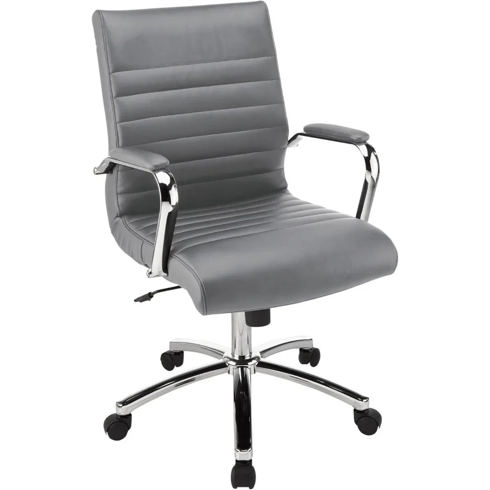 FEICHENG Winsley Mid-Back Leather Chair