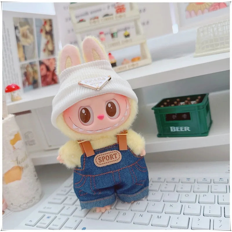 Labubu Denim Hoodie Outfit Set