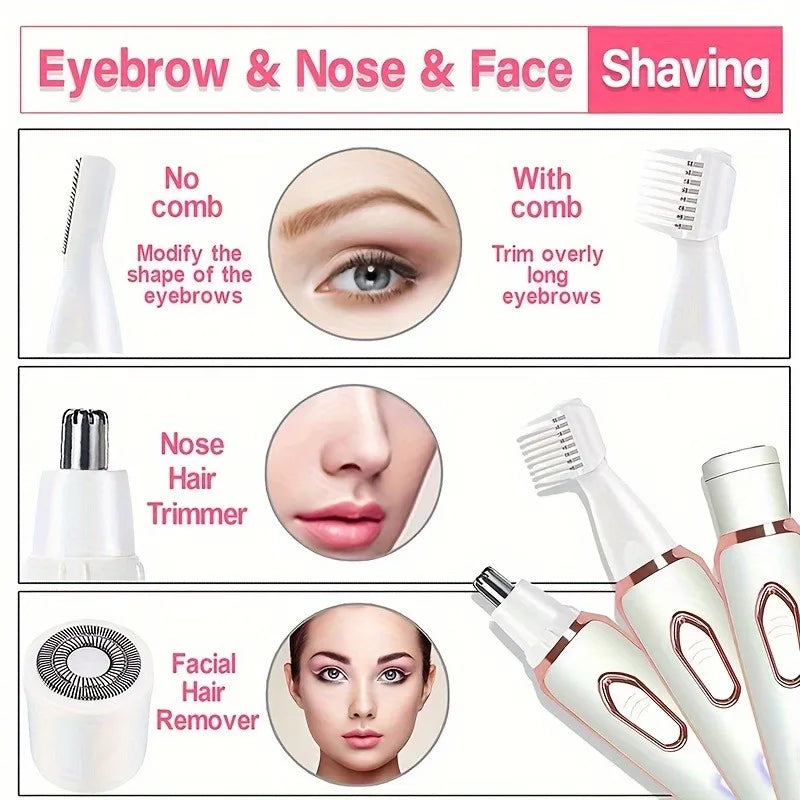 4-in-1 Women Electric Shaver