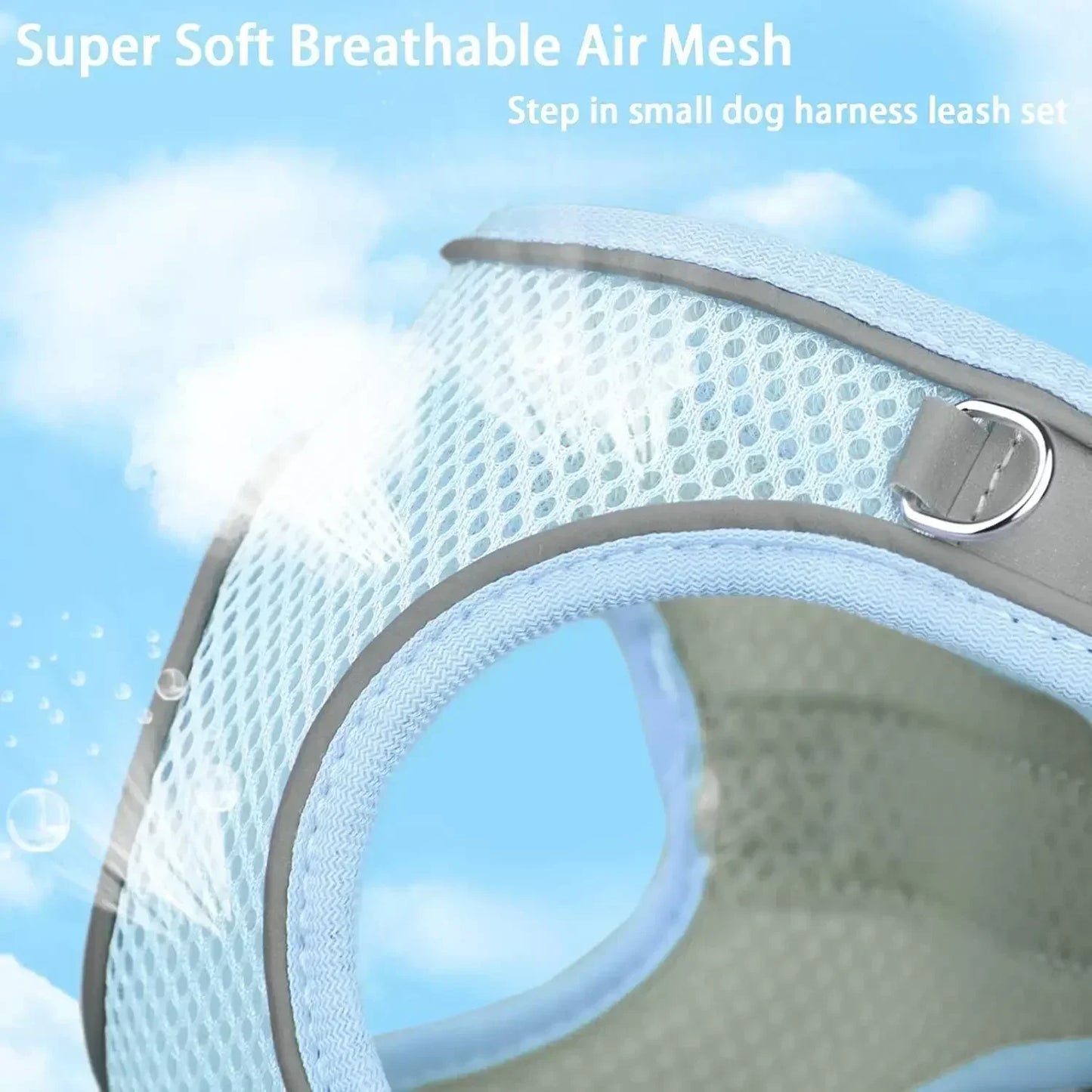 Adjustable Pet Harness Leash Set