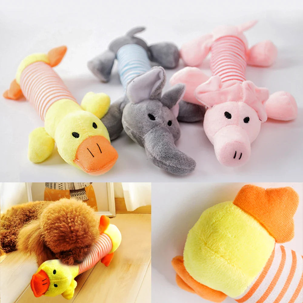 YOUSE Plush Animal Squeaky Pet Toy