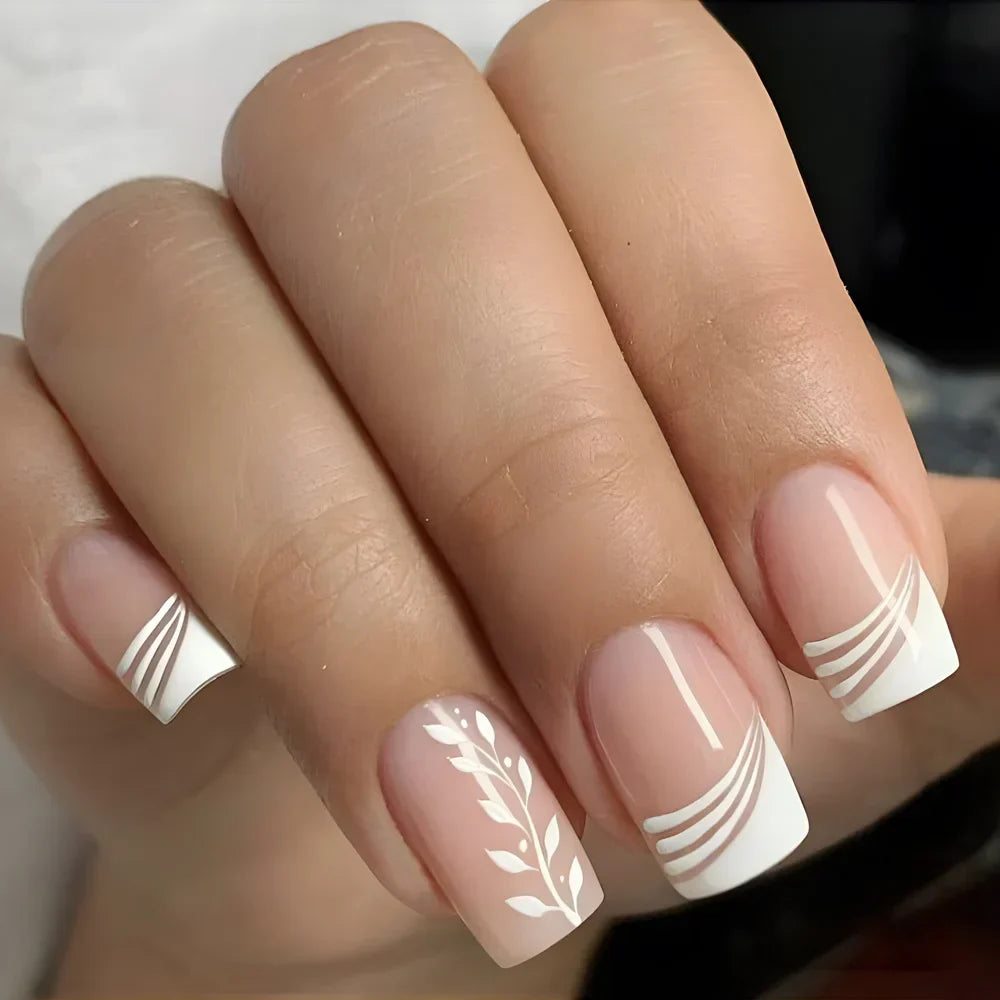 24Pcs Cute Bow Press-On Nails