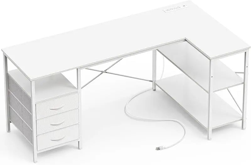 47-Inch L-Shaped Office Desk