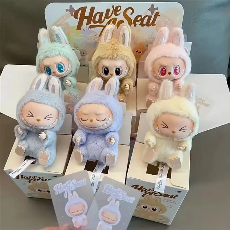 Labubu 3V Heartbeat Macaron Figurine Gift