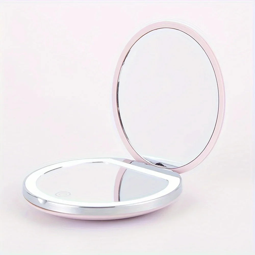 Portable LED Folding Travel Mirror