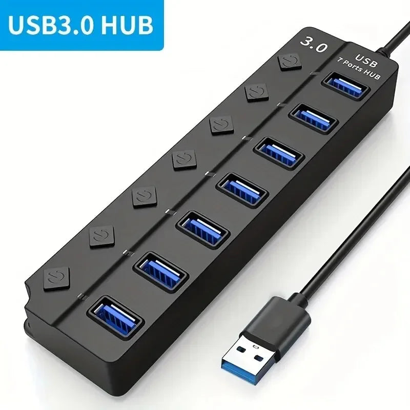 XIKCU USB 3.0 Hub with Switches
