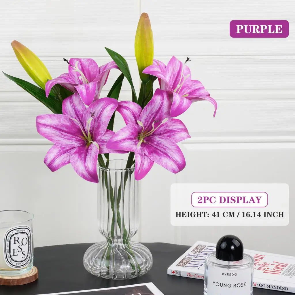 Artificial Silk Lily Bouquet