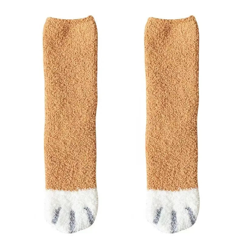Women’s Cat Paw Fleece Socks