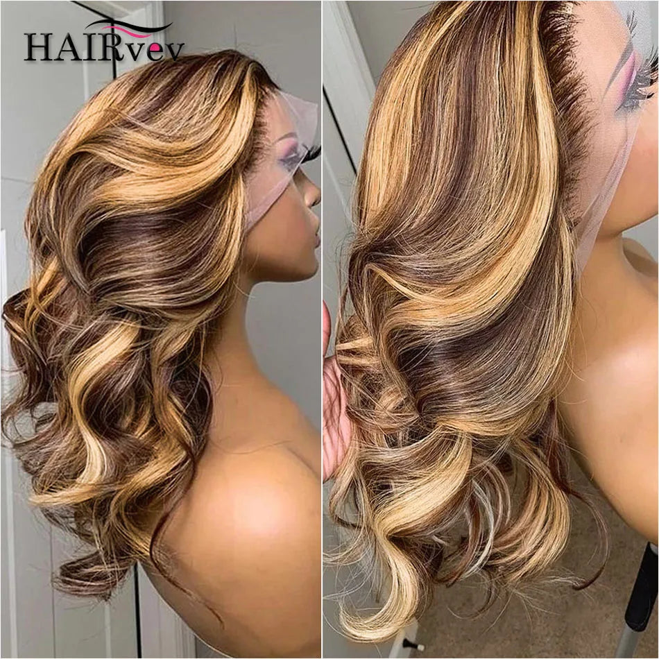 Honey Blonde Body Wave Wig