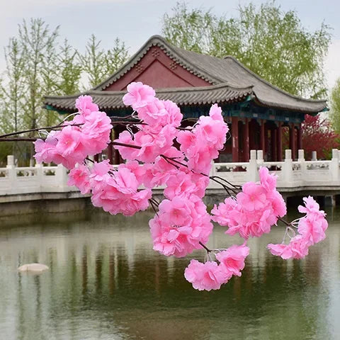 Artificial Cherry Blossom Branch