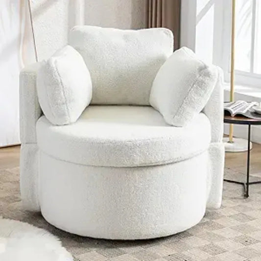Swivel Oversized Barrel Chair