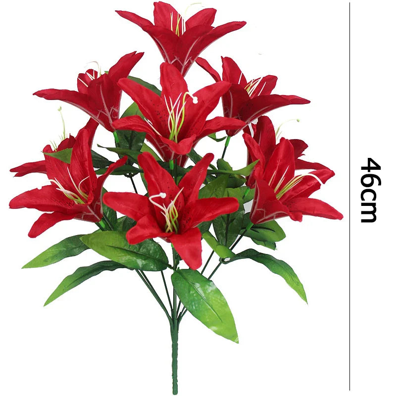 Multicolor Artificial Lily Bouquet