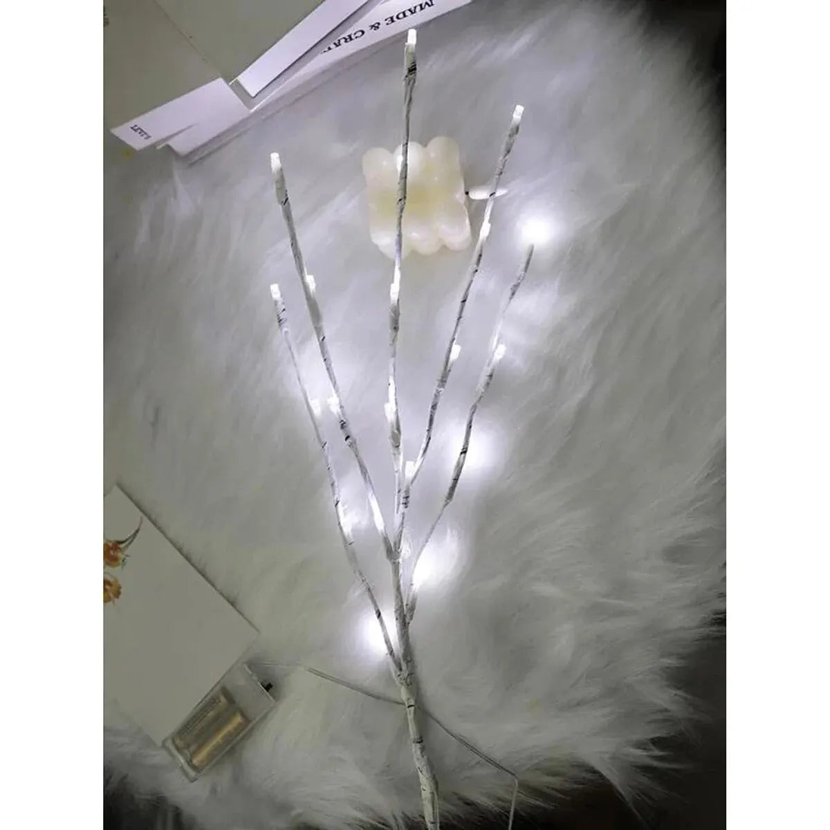 White Birch Branch LED Fairy Lights
