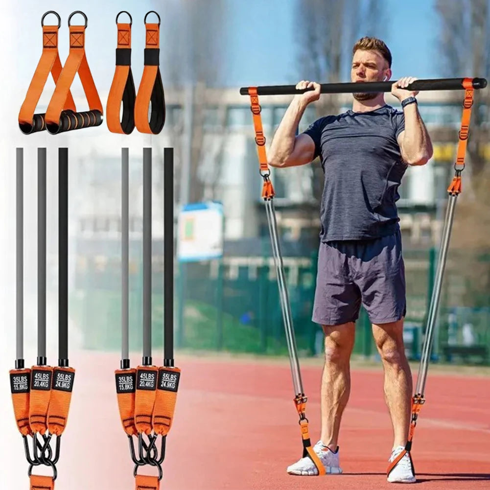 APWIKOGER Portable Pilates Bar Kit Bands