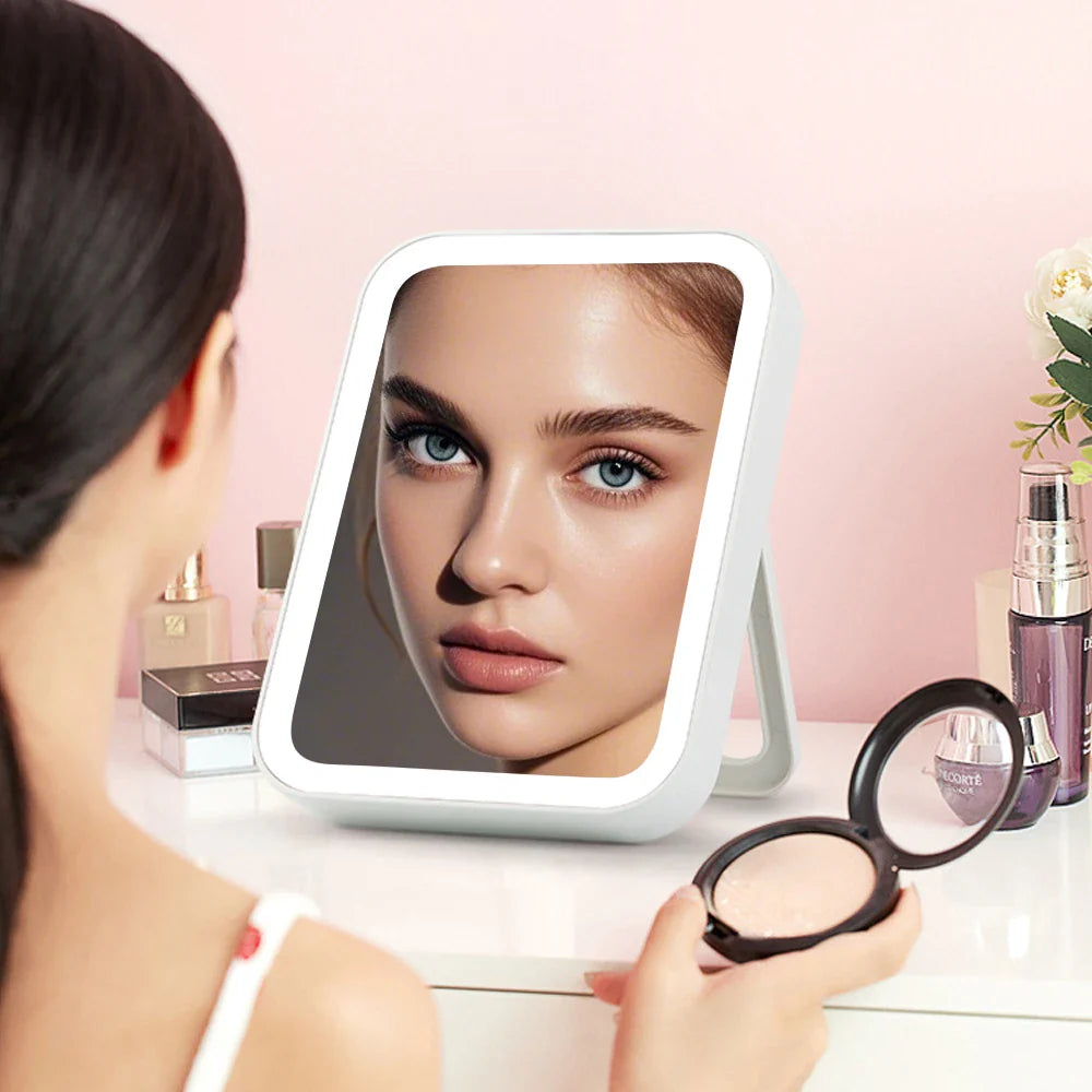 LED Touch Screen Folding Mirror