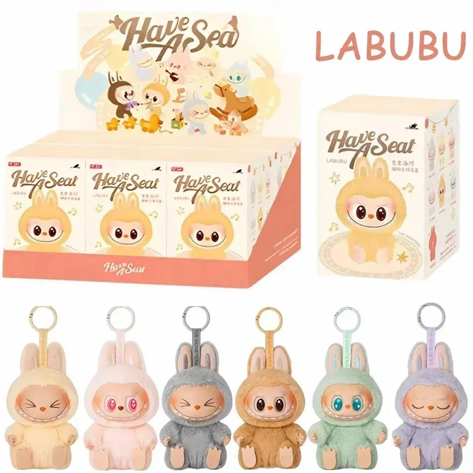 Labubu Macaron PVC Blind Box Keychain