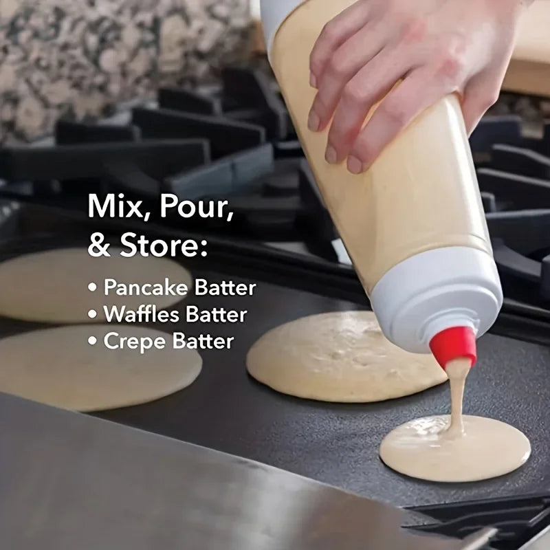 Pancake Batter Mixer Bottle Whisk