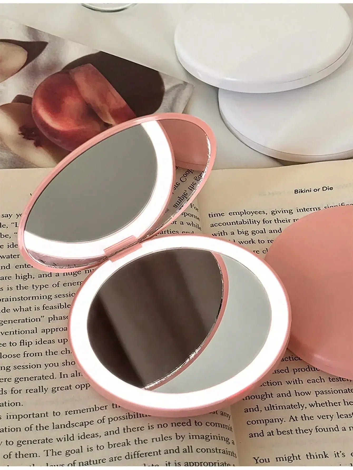 LED Foldable Pocket Makeup Mirror