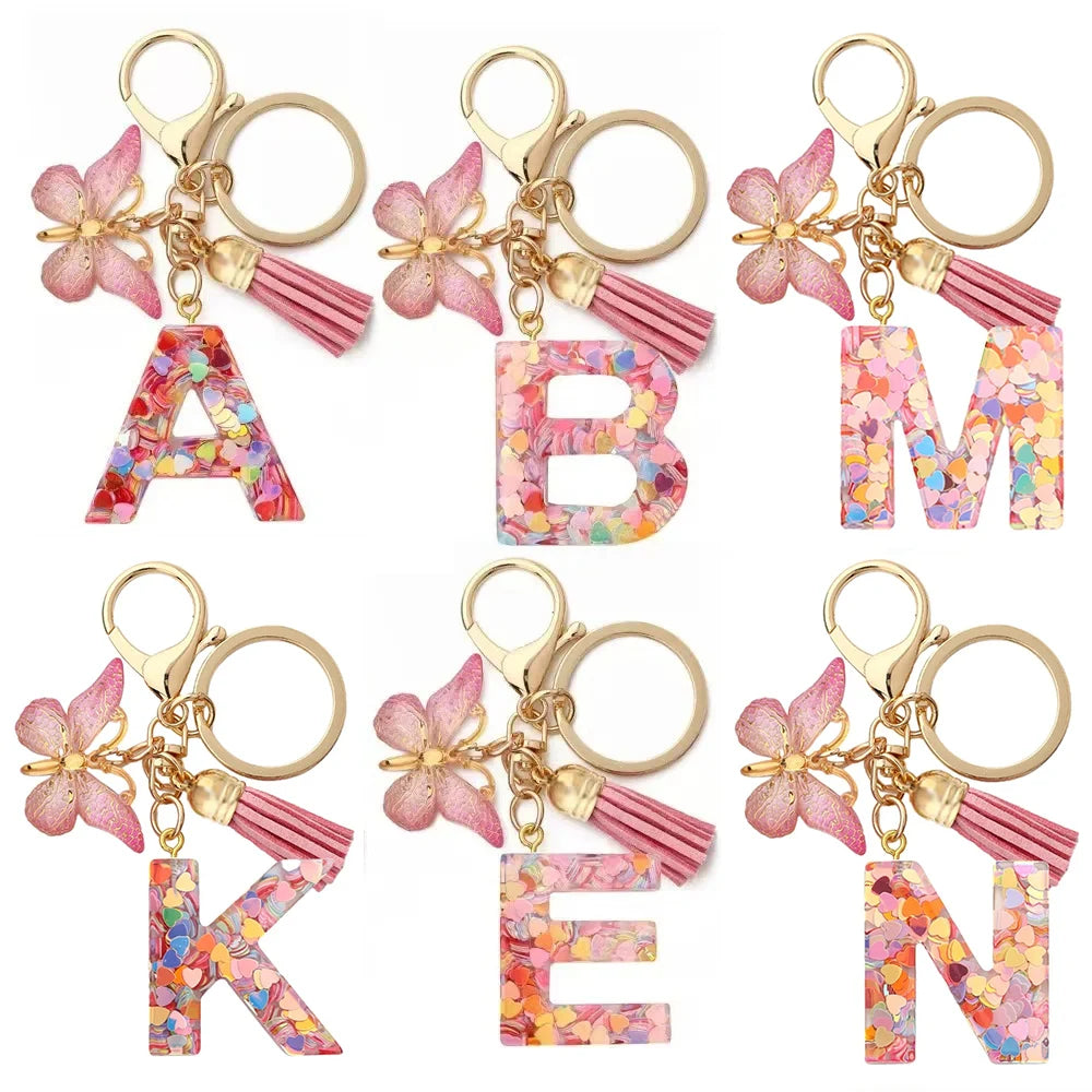 A-Z Letter Metal Keychain