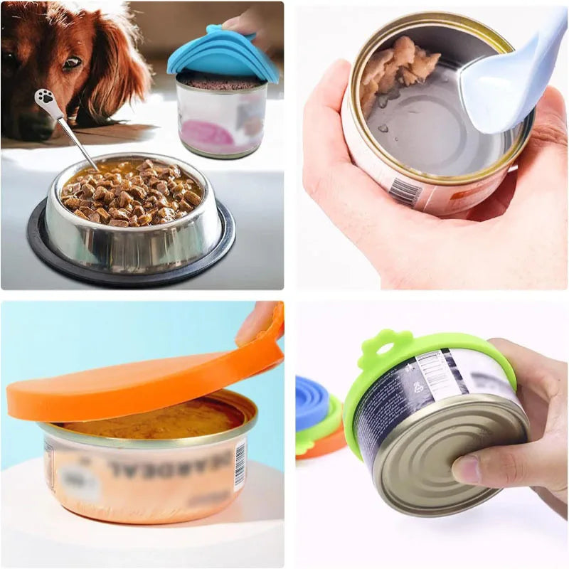 Reusable Pet Can Cover Set