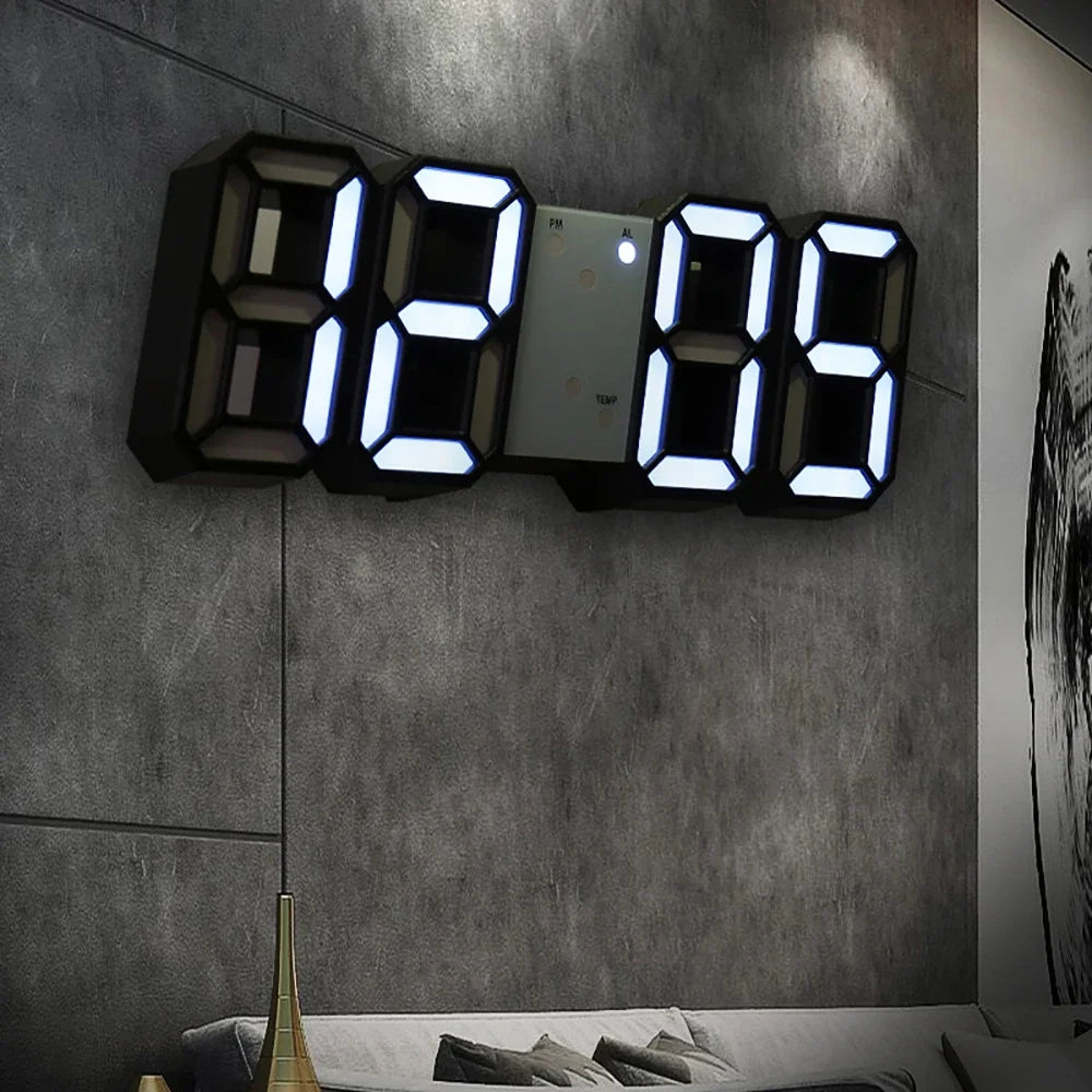 Modern 3D LED Wall Clock