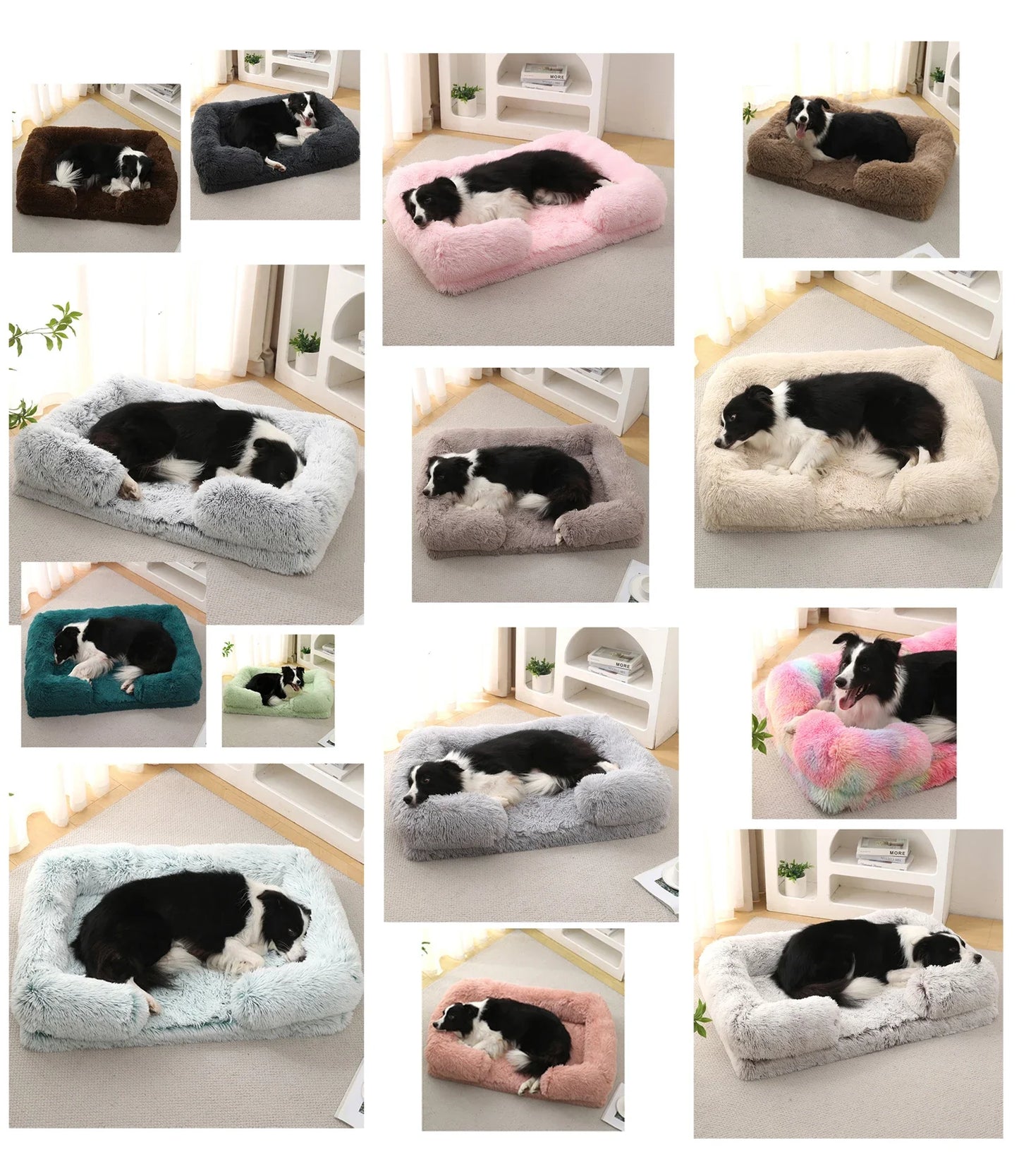 Half Surround Soft Pet Bed