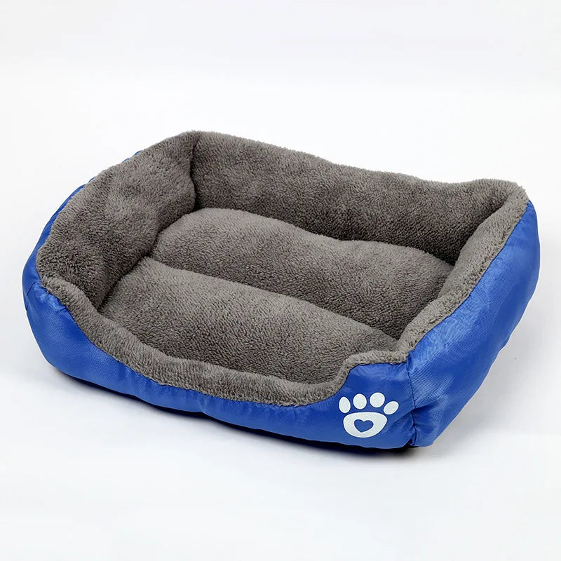 Large Square Plush Dog Bed